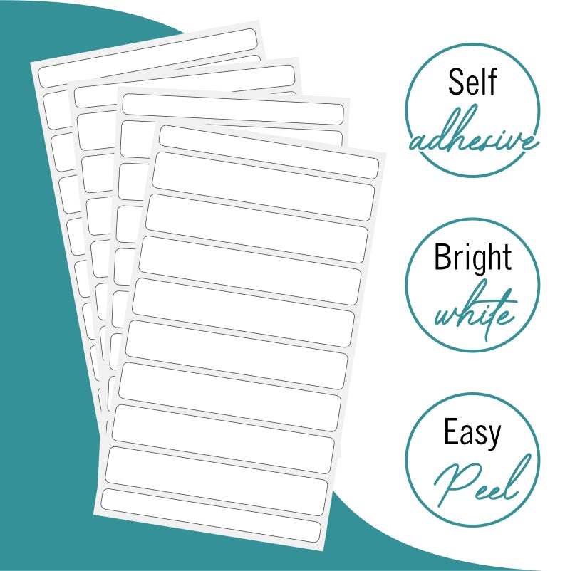 EXTRIC File Folder Labels 32 Sheets File Labels White Stickers a Total of 256 File Labels for File Folders - Image 3